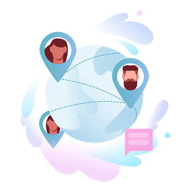 Connect everyone illustration